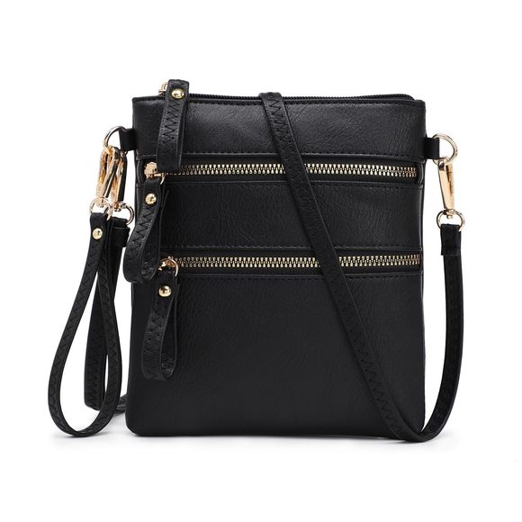 Small Crossbody Purse Bag With Triple Zier Multi Pocket, Small :| - Picture 1 of 5